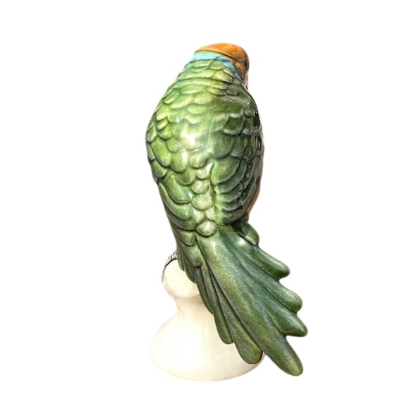 RARE Vintage Goebel Parrot Bird West Germany Porcelain Parrot - Picture 4 of 5